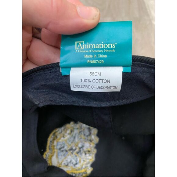 Harry Potter Black Cotton Ball Cap - Adjustable - Picture 4 of 8